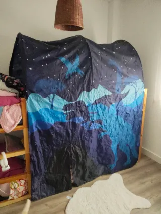 Dosel Cama Infantil Ikea Dinosaurios Azul