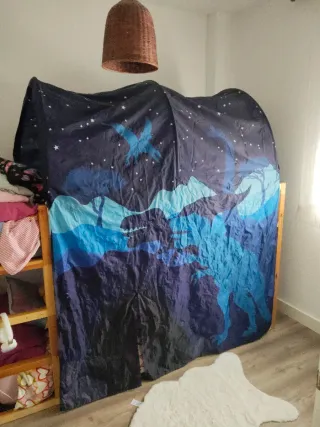 Dosel Cama Infantil Ikea Dinosaurios Azul