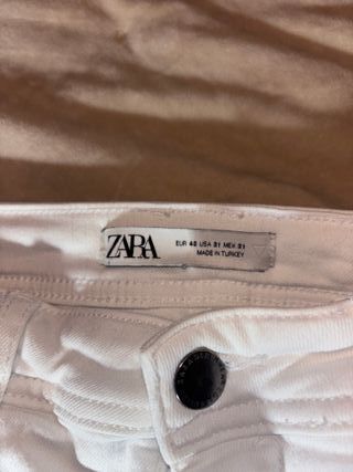 Pantalones Vaqueros Blancos Zara