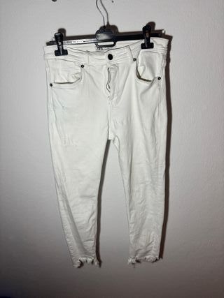 Pantalones Vaqueros Blancos Zara