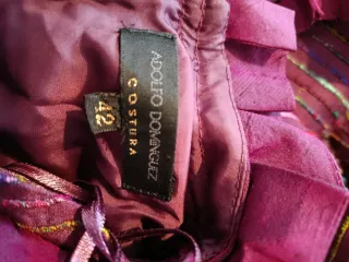 Vestido fiesta Adolfo Domínguez morado