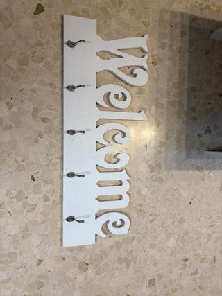 Perchero casa blanco