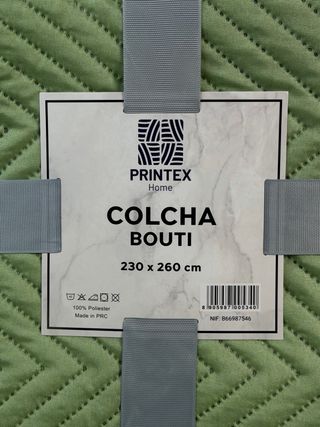 Colcha Bouti Verde 230x260 cm