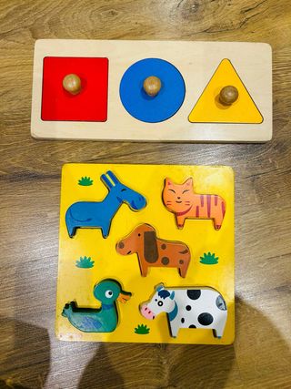 Puzzle madera bebé formas y animales