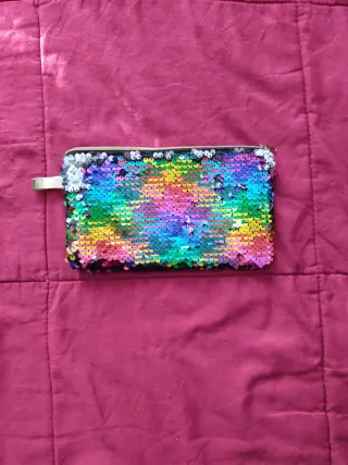 Pochette paillettes arcobaleno