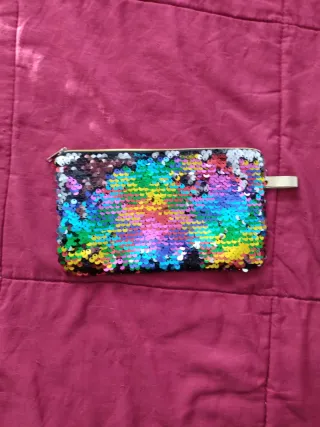 Pochette paillettes arcobaleno