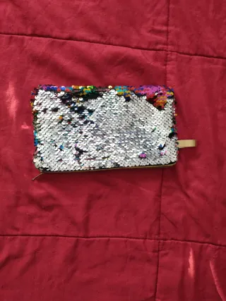 Pochette paillettes arcobaleno