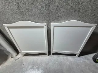 Cuna con dosel blanca