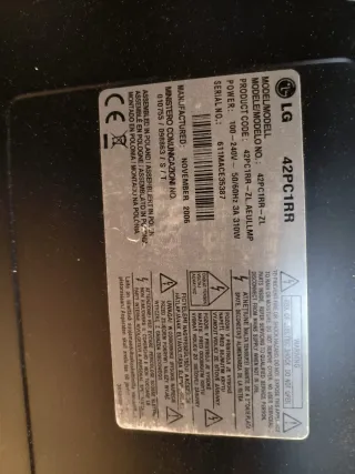 Televisor LG Plata 42 pulgadas