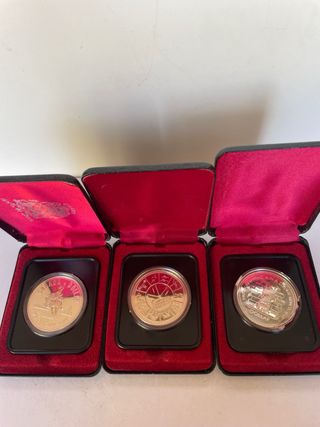 3 Monedas de Plata de Canada