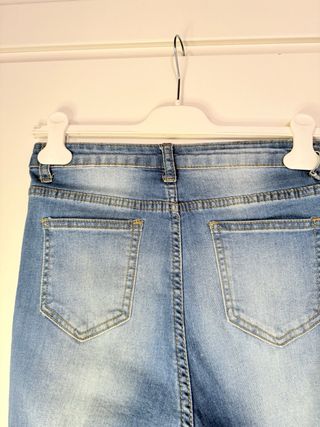 Jeans Skinny Vita Alta Blu Taglia XS