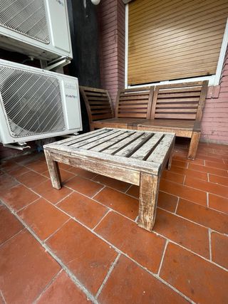 Conjunto Muebles Exterior Madera