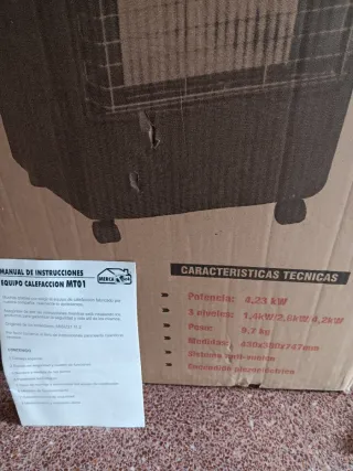 Estufa de gas butano catalítica