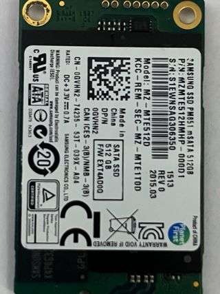 SSD Samsung 512GB mSATA PM851
