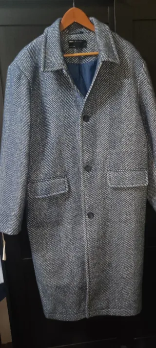 Abrigo oversize ASOS gris hombre nuevo