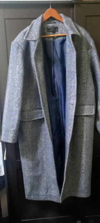 Abrigo oversize ASOS gris hombre nuevo