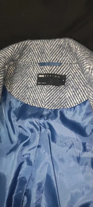 Abrigo oversize ASOS gris hombre nuevo