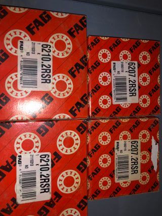 2 Rodamientos FAG 6207 y 2 rodamientos 6210