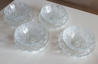 Lote Vajilla Cristal Vintage