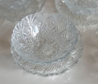 Lote Vajilla Cristal Vintage