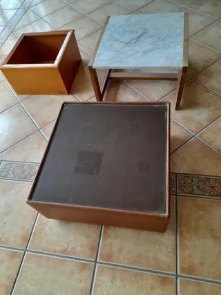 Lote de 3 mesas auxiliares 25€