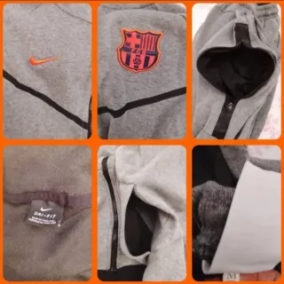 Conjunto Nike FC Barcelona Gris/Naranja Talla M