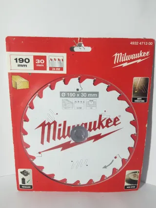 Disco Sierra Milwaukee 190mm x 30mm 24T HW