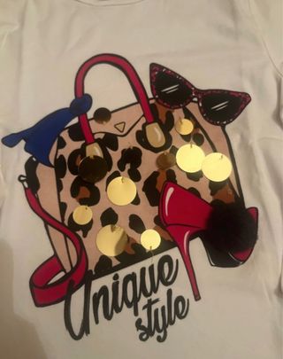 Completo Gonna maculata t-shirt zainetto