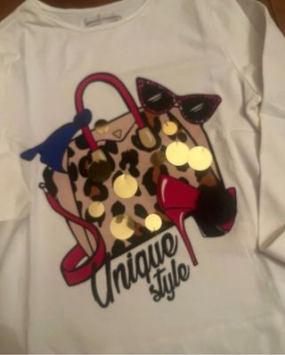 Completo Gonna maculata t-shirt zainetto