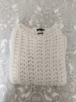 Jersey Massimo Dutti Lana Blanco