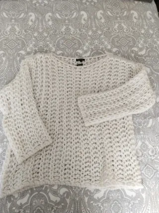 Jersey Massimo Dutti Lana Blanco