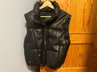 Chaleco Zara Negro Mujer