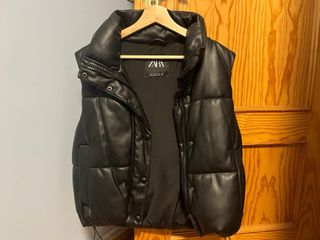 Chaleco Zara Negro Mujer