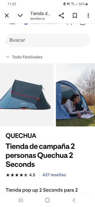 Tienda de campaña Quechua 2 Seconds