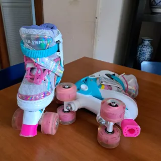 Pattini a rotelle bambina OLYSPM taglia S 31/34