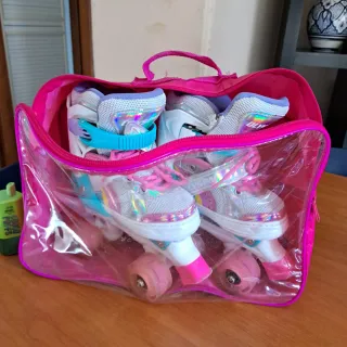 Pattini a rotelle bambina OLYSPM taglia S 31/34