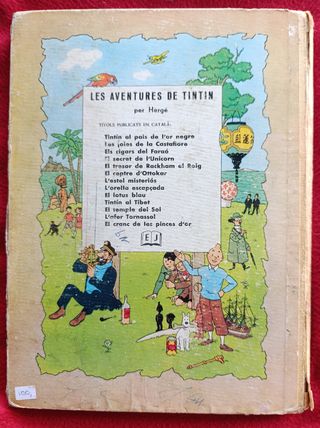 TINTIN  L'ORELLA ESCAPÇADA 1966 CATALÀ