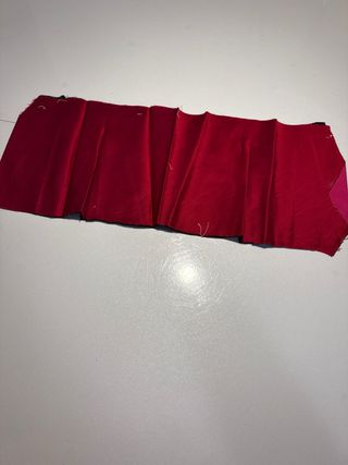 Tres trozos seda fallera corpiño/zapatos