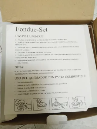Juego de fondue 11 piezas