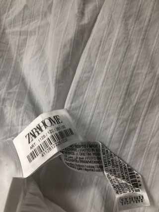 Pantalón Zara Home Blanco Rayas