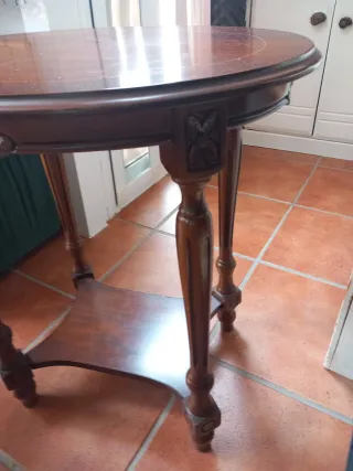 Mesa rincón vintage madera