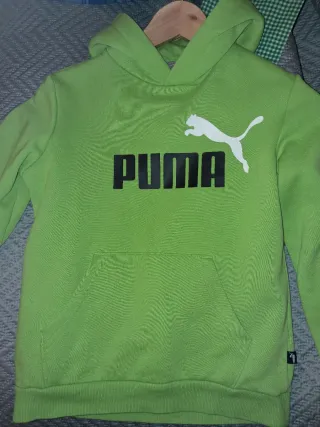 Sudadera Puma niño verde talla 10-12