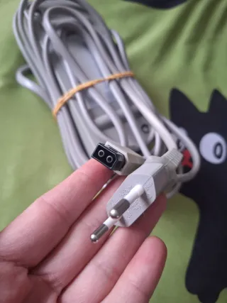 Cable Corriente Original Nintendo Wii