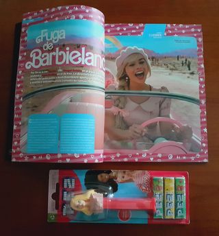 Pack Barbie (Pez, Mattel, Warner, Margot, Gosling)