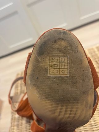 Sandalias Cortefiel Piel Naranja/Marrón