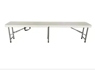Banco plegable portátil New Koln de 180x28x43 cm