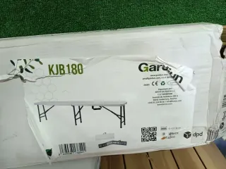 Banco plegable portátil New Koln de 180x28x43 cm