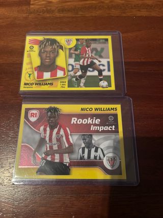 Cromos Nico Williams rookie liga Este