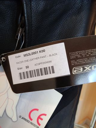 NUEVO mono AXO cuero 2 piezas moto talla 50 M