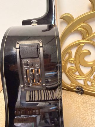 Guitarra Electroacústica Fender Negra